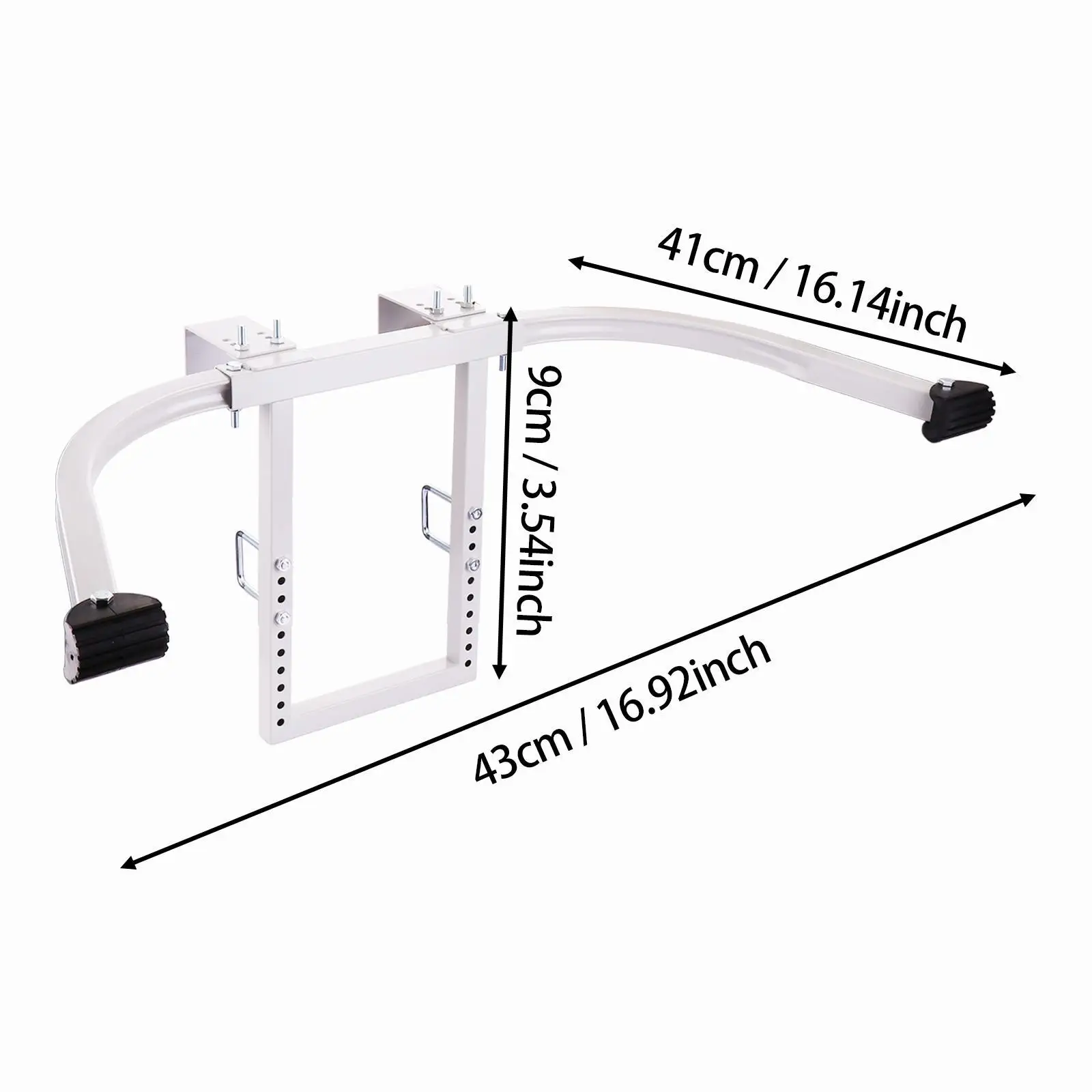 Roof Ladder Stabilizer, Adjustable 330 lb Weight Rating Rubber Bottom Pad Wall Ladder Standoff for Outdoor Repairing Working
