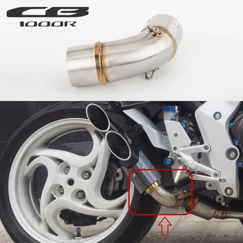 Motorcycle exhaust cb1000r link pipe mid pipe contact pipe for CB1000R silp on cb1000r exhaust muffler 2008-2016