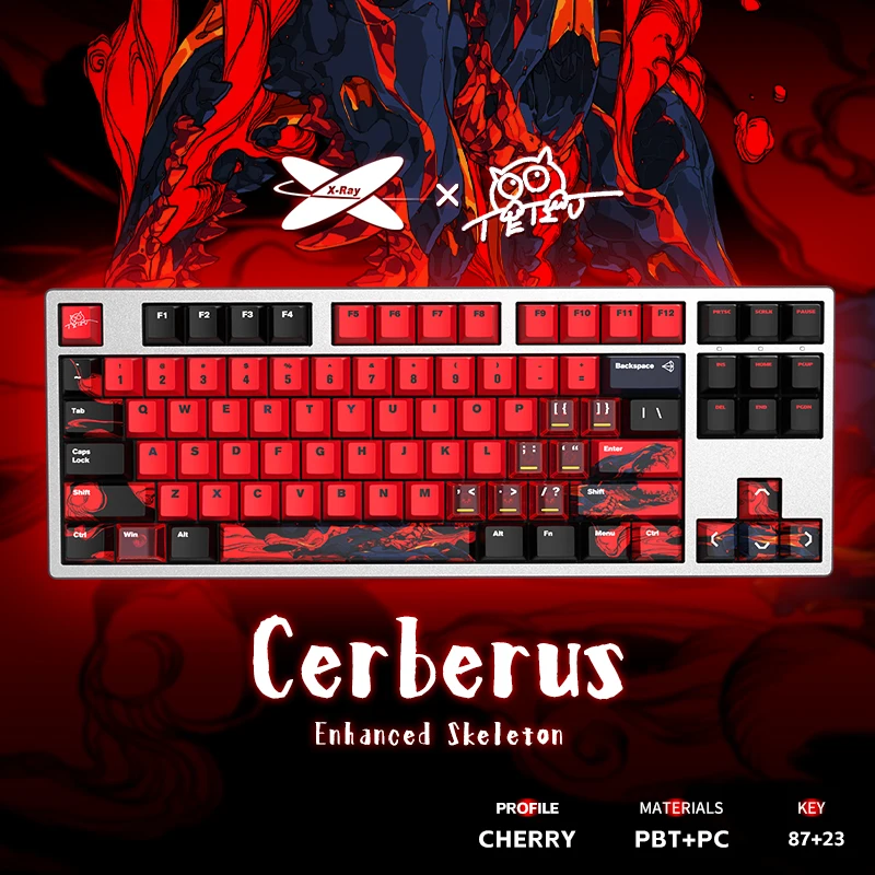 Teru x-raypad キーキャップ　pbt X-raypad(エックスレイパッド) x TERU キーキャップ Cherry