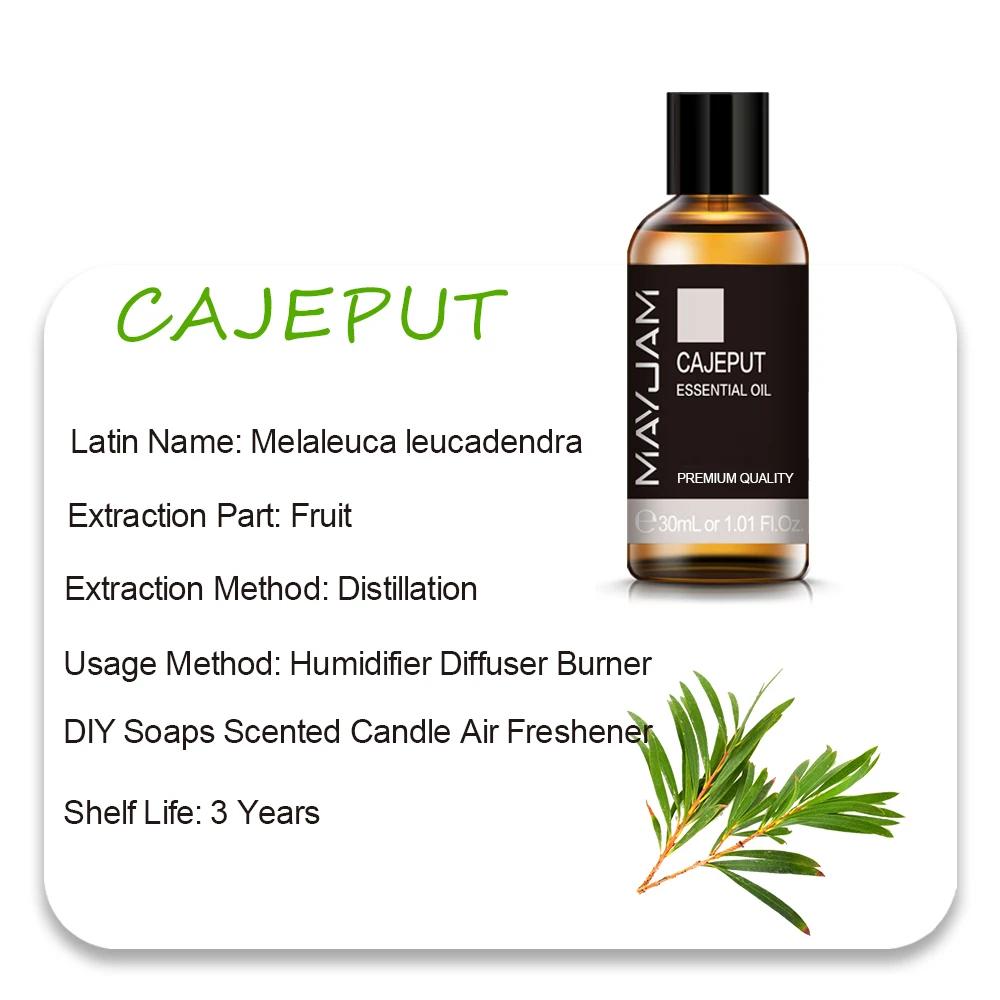 MAYJAM Essential Oils - Aromatic Bliss Collection: Lavender, Jasmine, Eucalyptus, Ylang Ylang, Vanilla, and Tea Tree