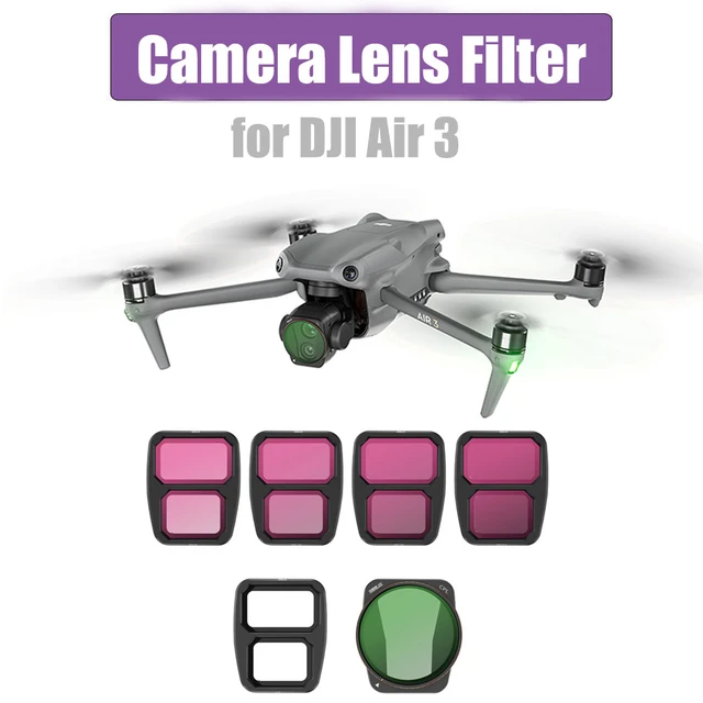 Filtre d'objectif de caméra pour DJI Air 3, ensemble de filtres ND,  volontairement 8, volontairement 16, volontairement 32, volontairement 64,  UV CPL, filtre étoile de nuit naturelle pour DJI Air 3, accessoire de  importateur - AliExpress