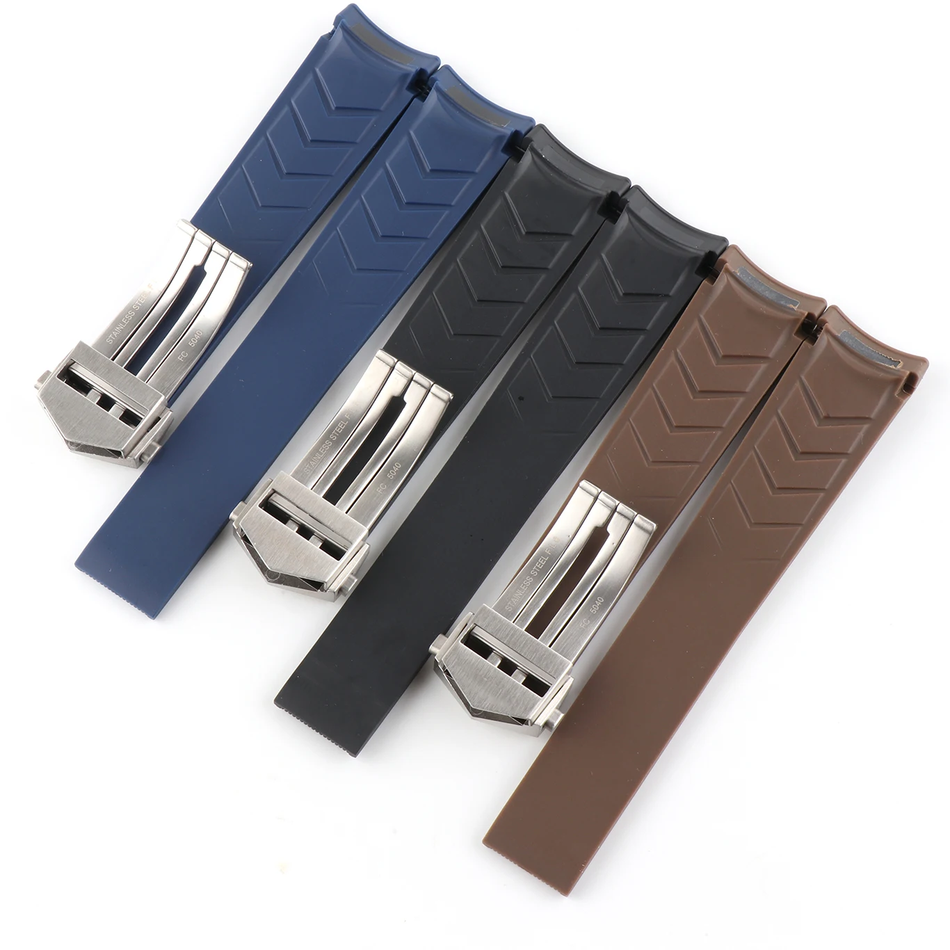 SCHIK Rubber Watch Strap Suitable For Tag H Euer Diver AQUARACER Series Replacement Watch Accessories Parts 22mm , 20.5mm ,