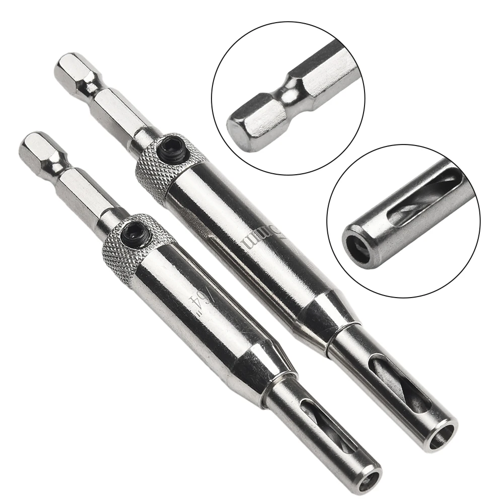 2pcs Hinge Drill Bit 7 Specifications Drill Bit Hardware High-speed Steel Power Tools Self Centering Hinge Rustproof