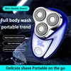 Xiaomi Mini Electric Shaver Portable Beard Knife TYPE-C Charging Three-Head Shavers Men Face Body Razor Digital Power Display 2