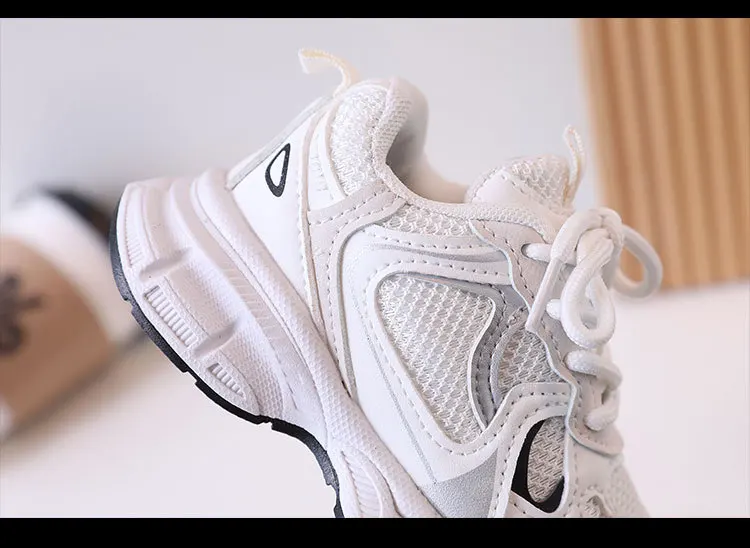 Kids Breathable Mesh Running Shoes - Casual Sneakers for Boys  Girls