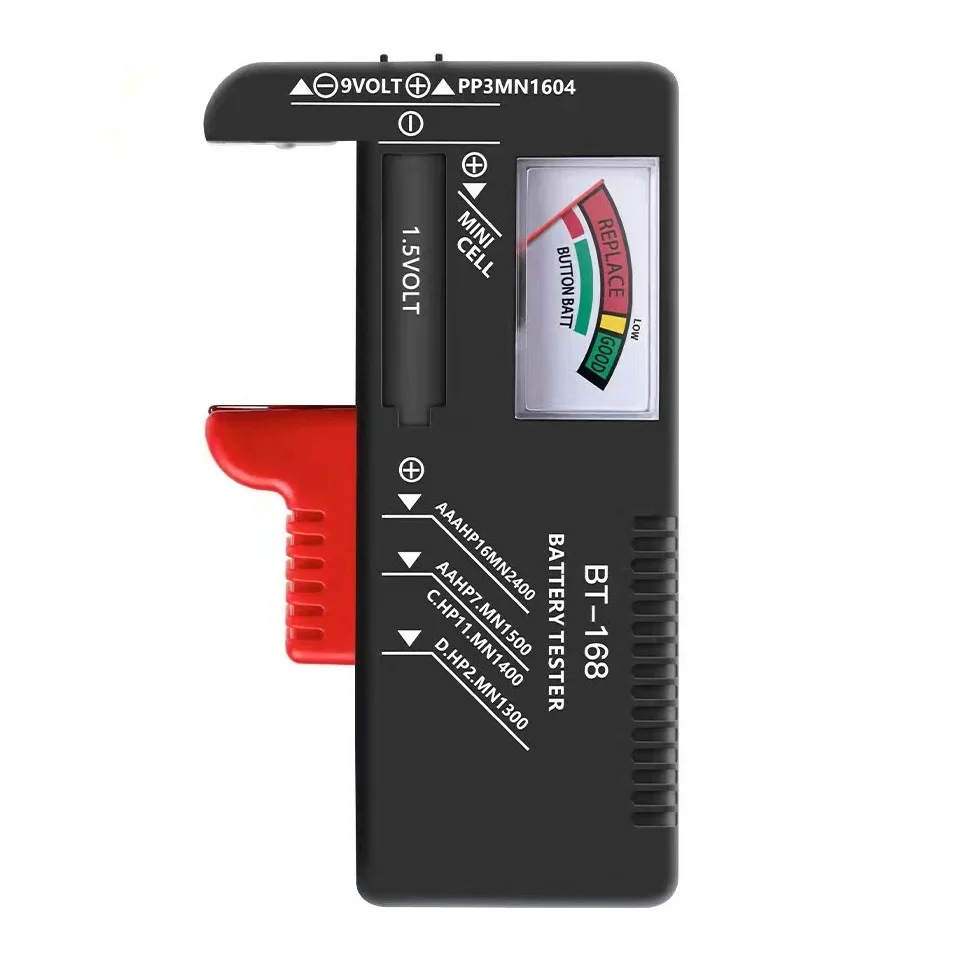 

Digital Battery Tester Battery Capacity Tester Voltage Detector for AA AAA 9V Coin Cell Multi-Size Voltmeter Tool BT168D 168 PRO
