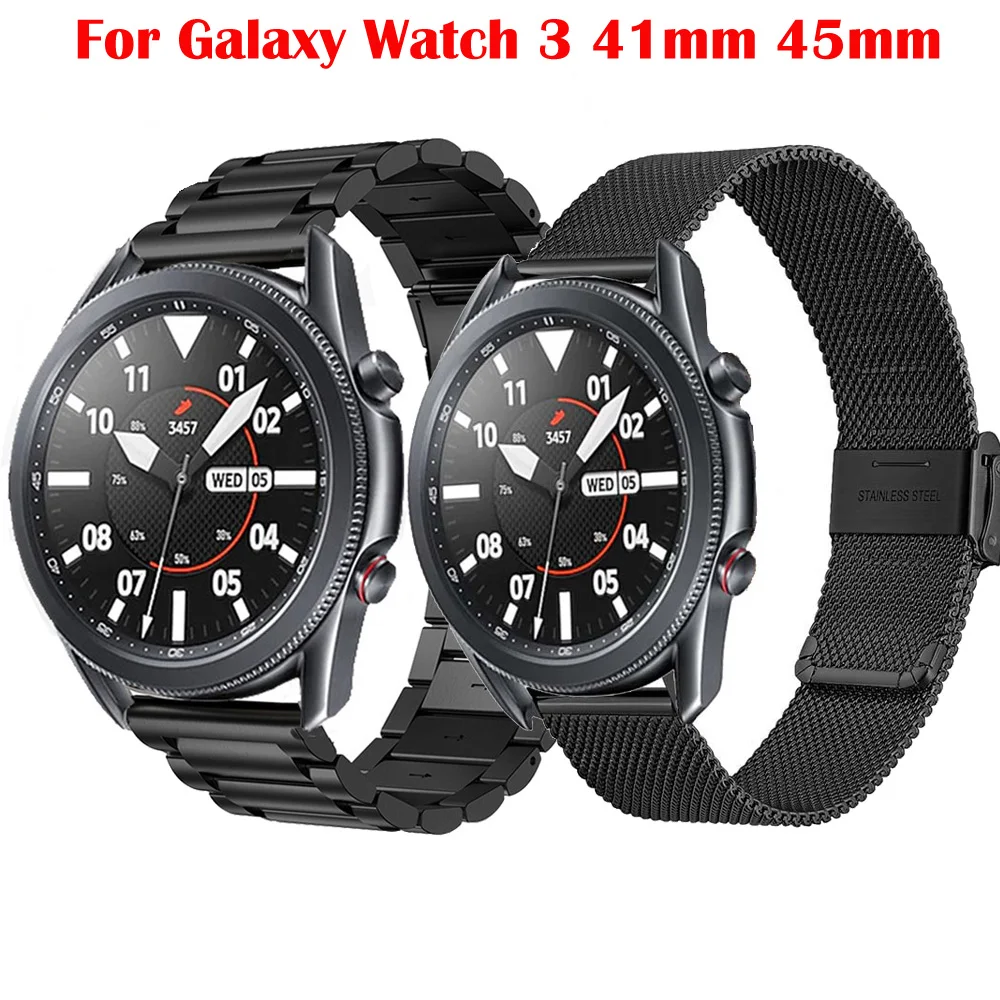 Stainless Steel Strap For Galaxy Watch 3 41Mm Band Active 2 40Mm 44Mm Band 20Mm For Samsung Galaxy Watch Active Watchband