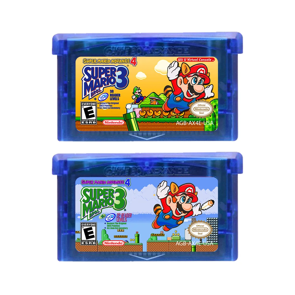 

Gba Game Cards Mario 4 Reproduced Version Screen Enhancements Unlock Ereader Levels