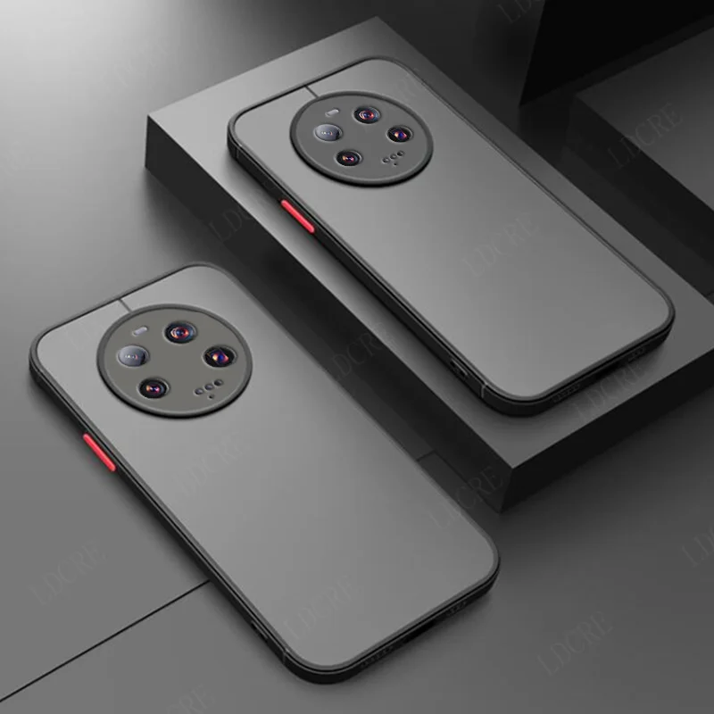 Funda para Xiaomi Mi 13 Ultra, carcasa a prueba de golpes, parachoques trasero de color translúcido, mate