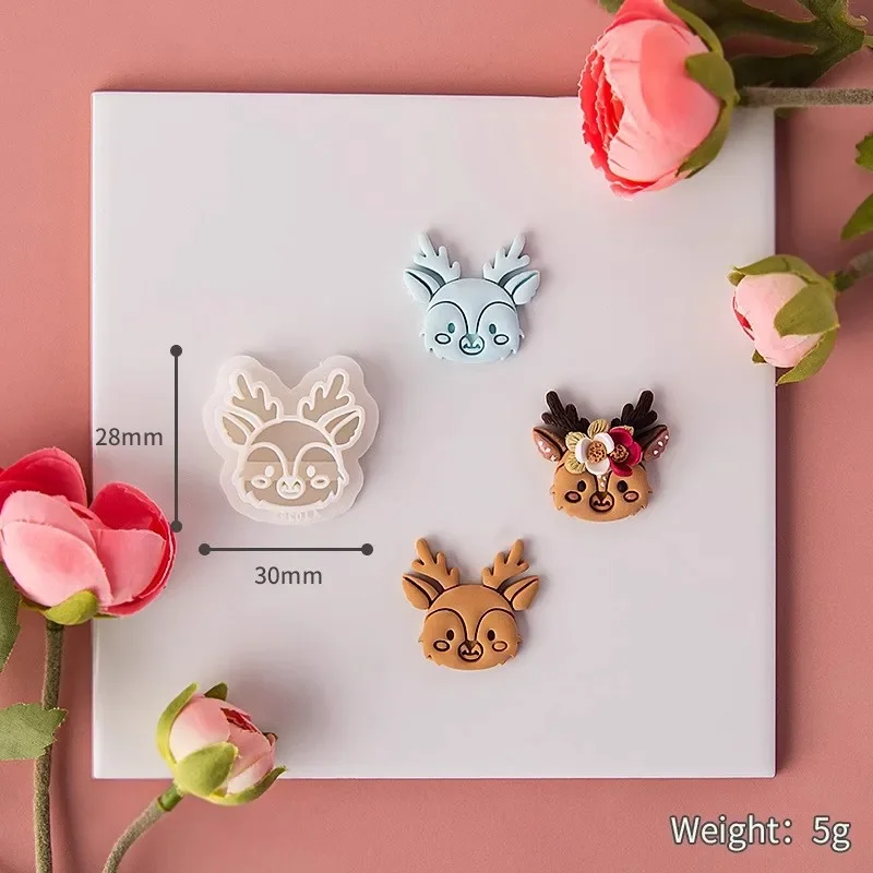 Animal Series/Squirrel/ Deer/ Bear/ Bird/ Rabbit/ Dove Polymer Clay Cutter Ceramic Jewelry Necklace Earring Cutting Mold