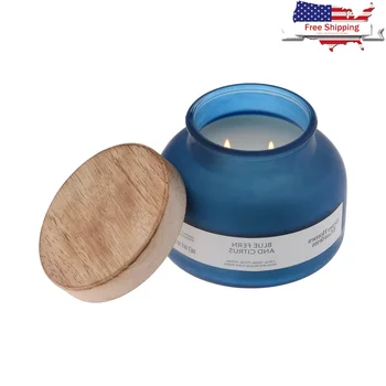Blue Fern Citrus Candle 1