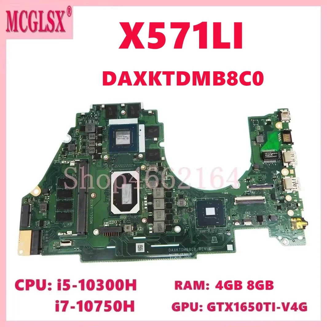 DAXKTDMB8C0 i5 i7-10th CPU GTX1650ti 4GB/8GB Mainboard For Asus