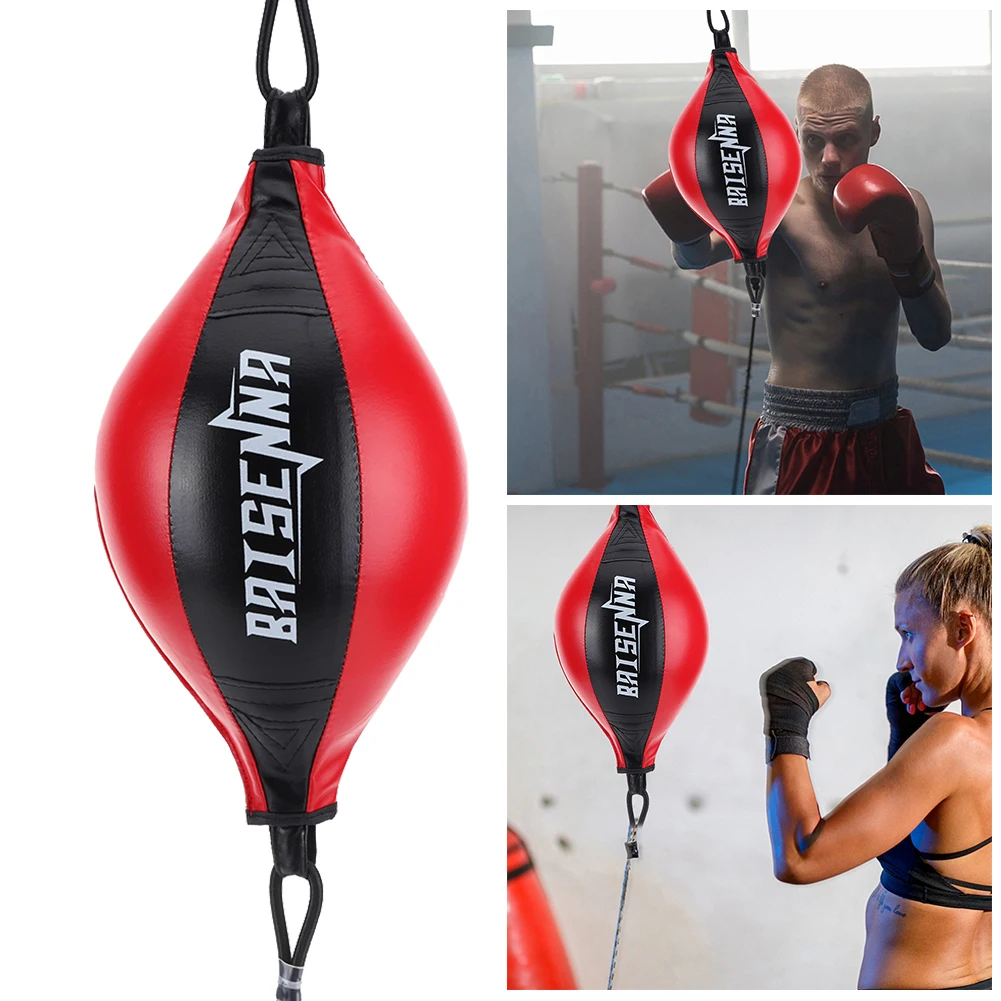 Boxing Punching Bag PU Leather Musculation Training Sandbag Muay Thai Boxing Ball Gym Fitness