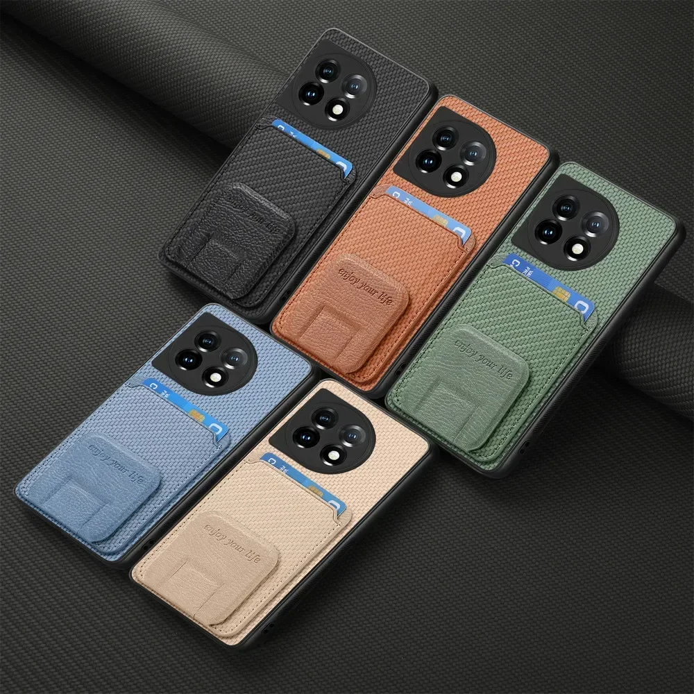 Luxury Leather Back Case with Camera Protection - Premium Design Etui