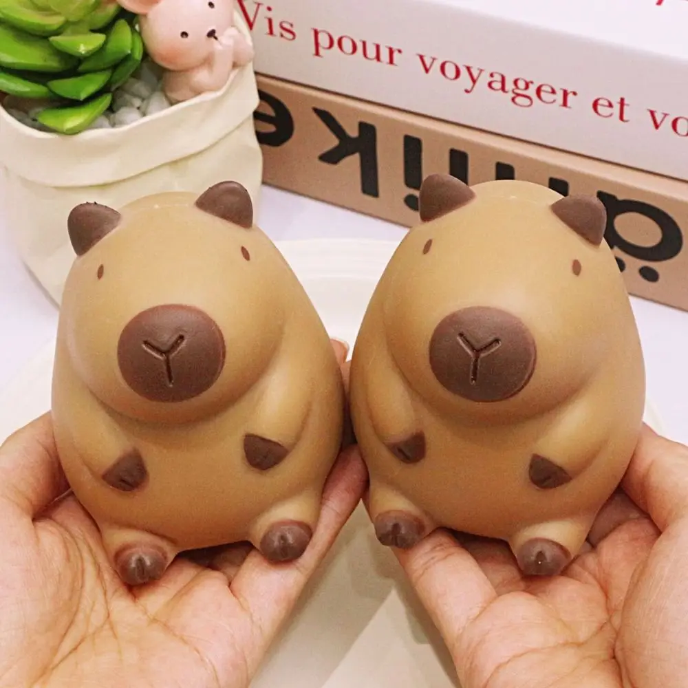 Brown Capybara Squeeze Toy Gift Slow Rebound TPR Squeeze Toys Cartoon Capybara Antistress Decompression Toys Adult 5