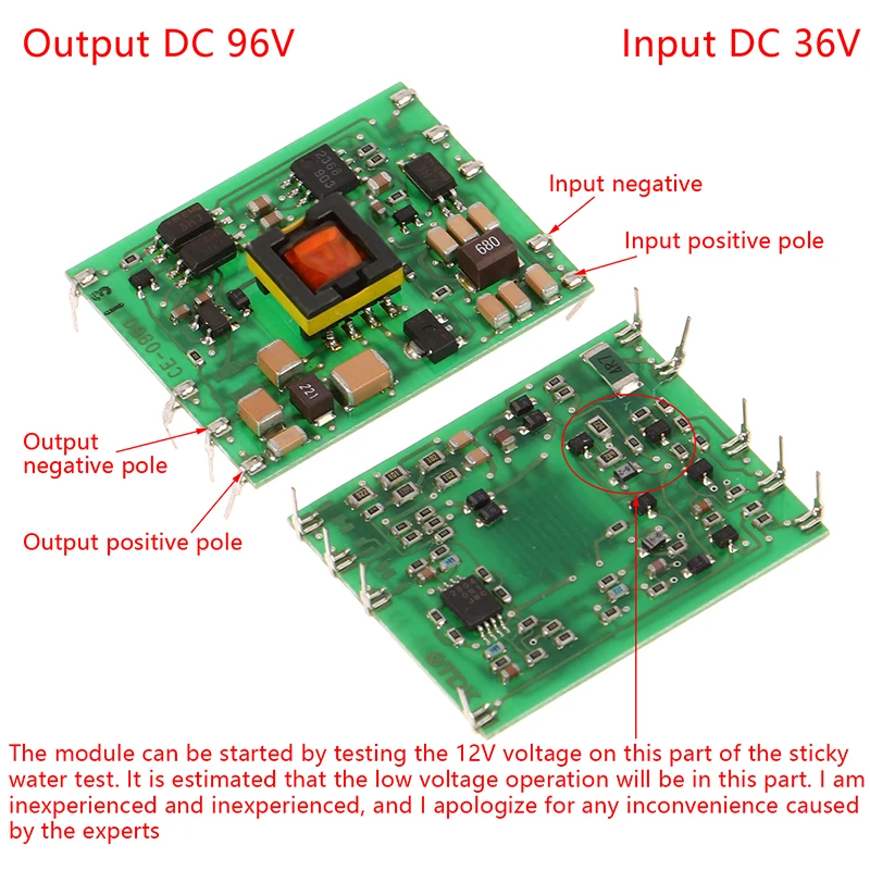 

1Pcs TDK DC-DC Power Module 36V Input 96V Output Isolated Power Module Spare Parts For DIY Models
