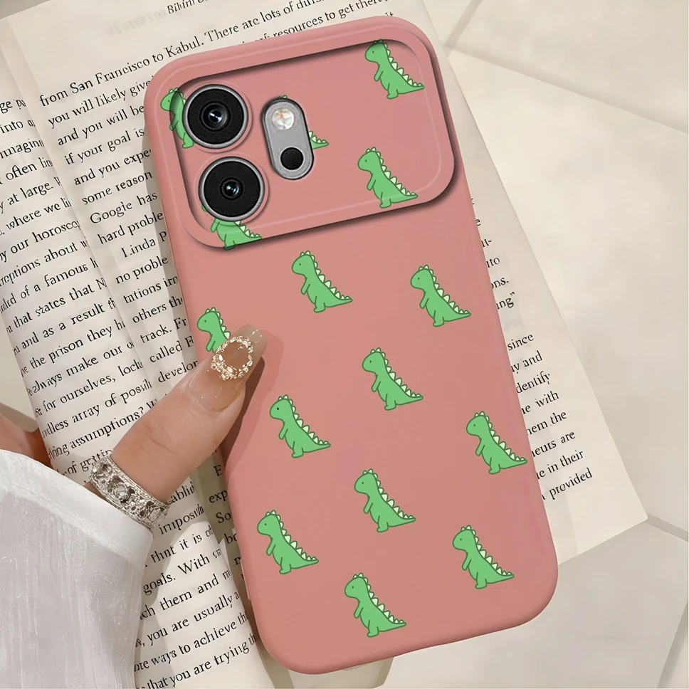 Multicolor Hearts Print Liquid Silicone Soft Shockproof Protective Phone Case