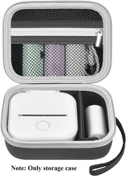 Portable Label Maker Printer Storage Organizer Case (Black)