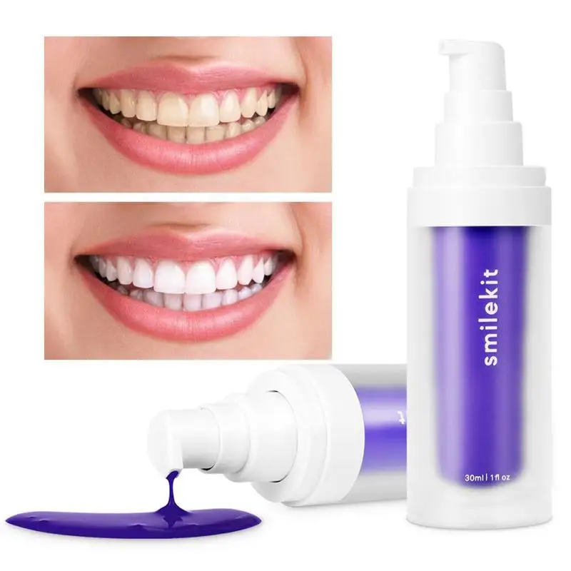 30ml Purple Color Corrector Toothpaste Teeth Whitening