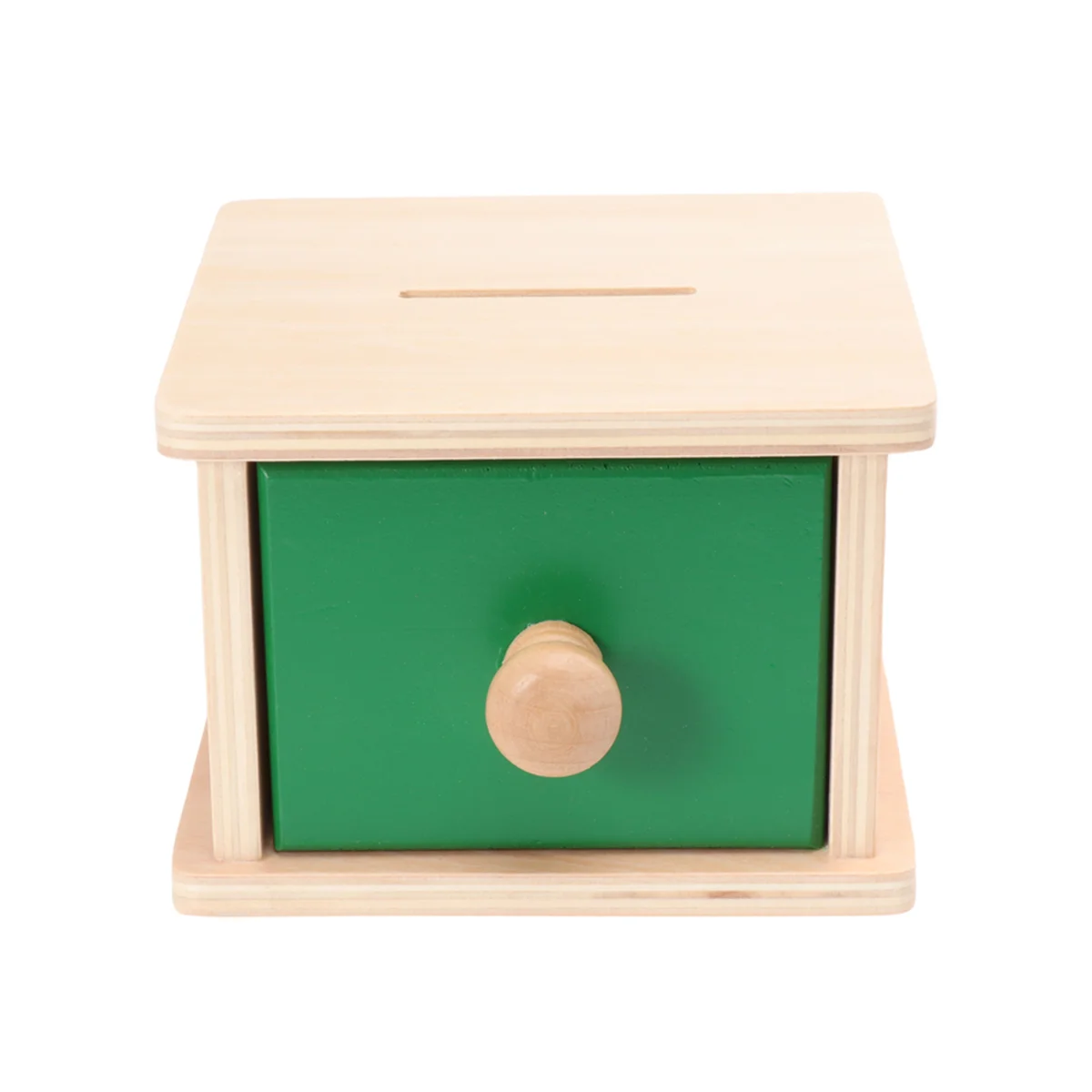 

Wooden Kids Educational Toys Exercise Hand-eye Coordination Toys for Kids Children (Coin Boxes Style)