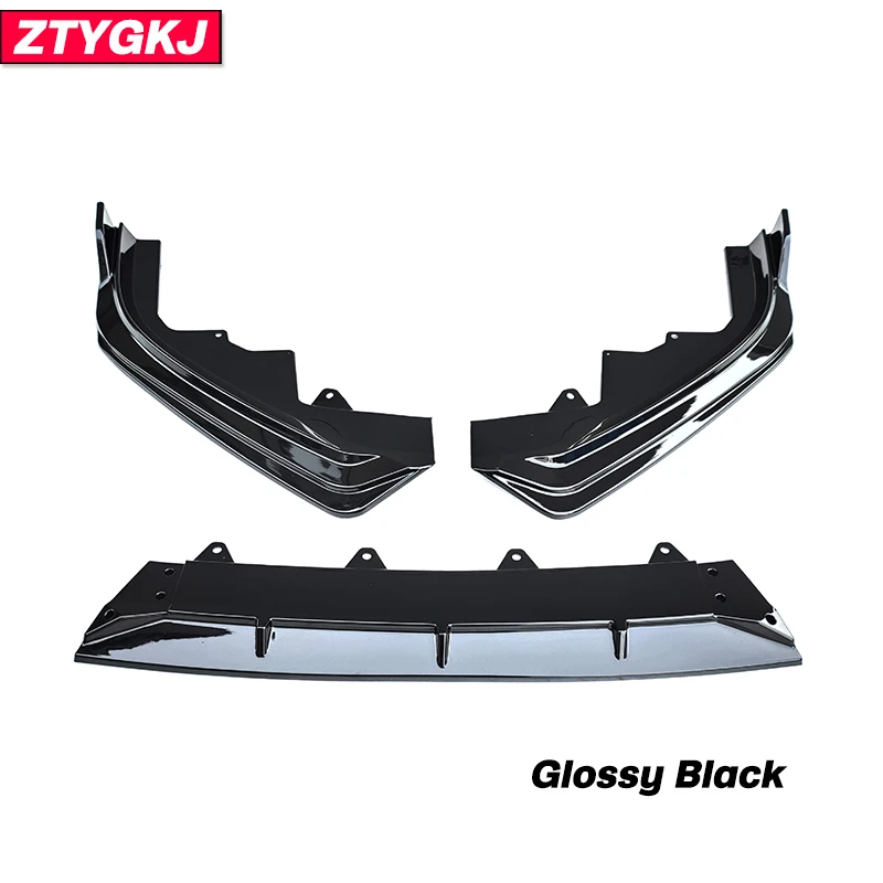thumbnail image 1 of 3 piezas de parachoques delantero de material PP de estilo 3D, divisores de alerón negro para Honda INTEGRA Tuning 2022, 1 of 5