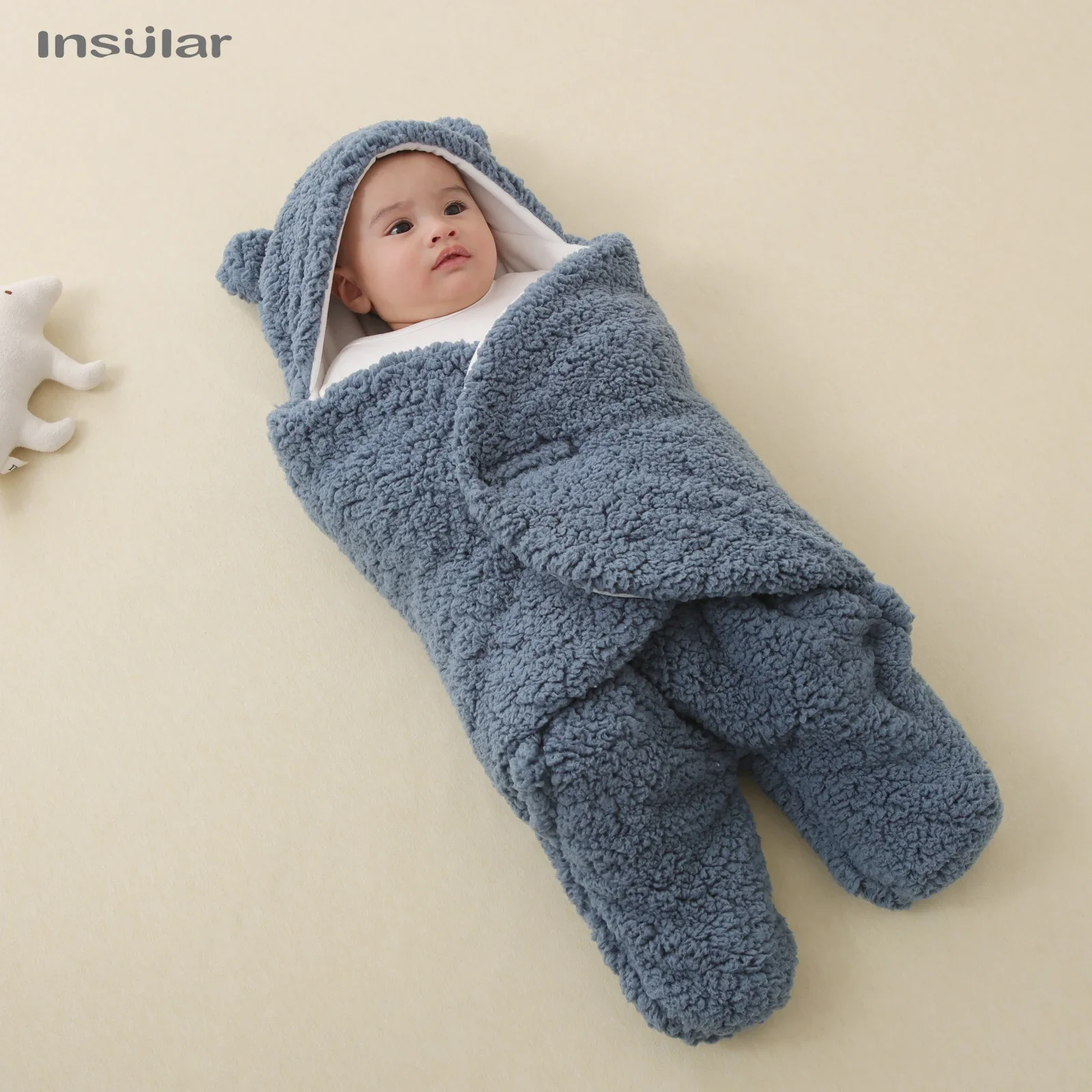 

Winter Warm Baby Sleeping Bag Envelope Soft Newborn Baby Wrap Blankets Newborn Sleepsack Cotton Thicken Cocoon for Baby 0-6Month