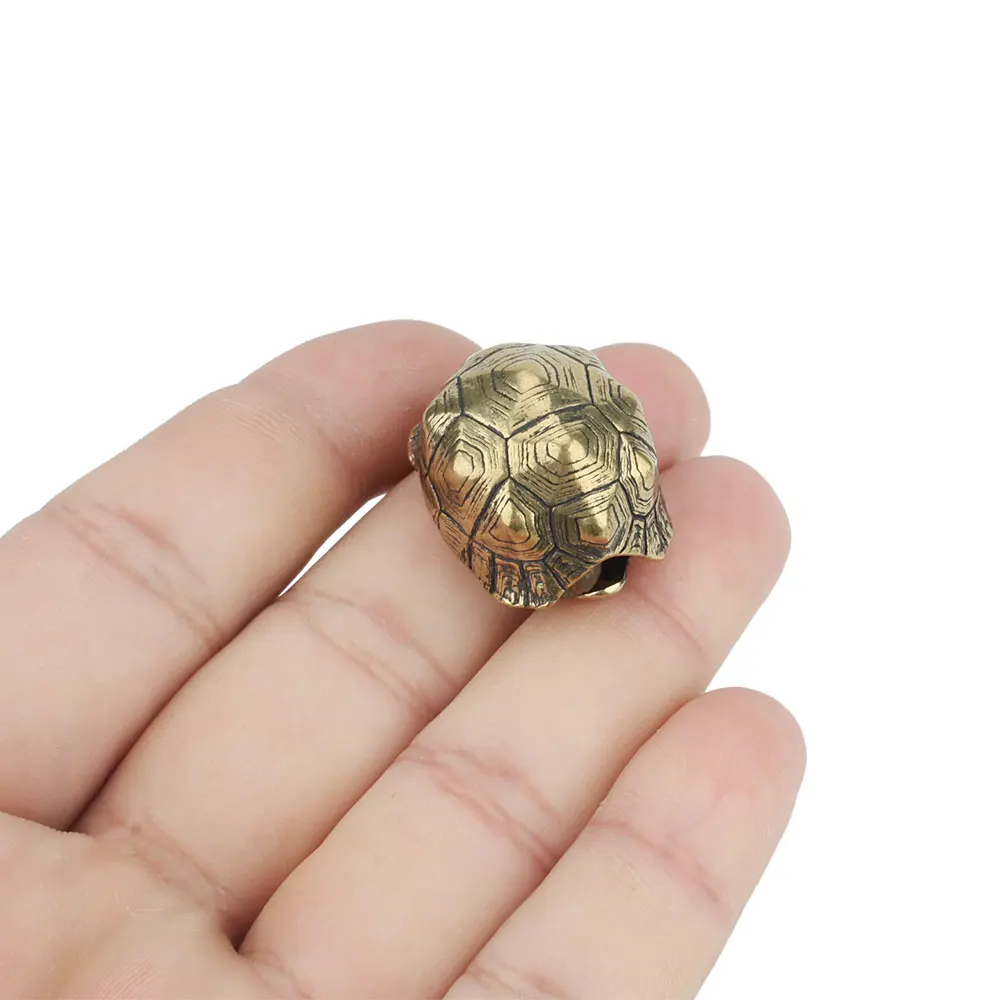 Bell Brass Tortoise DIY Beads Turtle Paracord Rope Braided Paracord Paracord Keychain Paracord Accessories Paracord Lanyard Pendants Car Key Chain Pendant Rope Accessories