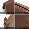 JOYIR Genuine Leather Long Wallets for Men RFID Blocking Cash Credit Card Holder Checkbook Wallet Zipper Coin Pocket Purse Male 6