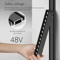 Magnetic Light Track 6MM Ultra Thin Surface Mount Ceiling Lighting Black White Slim Modern Flexible Home Magnet Track Rail 1M 2M 2