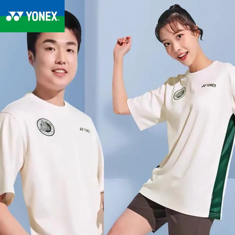 YONEX Summer New Unisex Quick Drying Sports Ball Uniform Round Neck Short Sleeved T-shirt