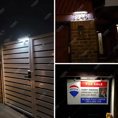 ACMESHINE 1/2 팩 IP65방수 태양 집 주소 번호 야외 기호 조명 부동산 간판 Led 조명 태양 간판 빛 빌보드 집 번호 조명 도로 표지 조명 벽 램프 정원 조명 6