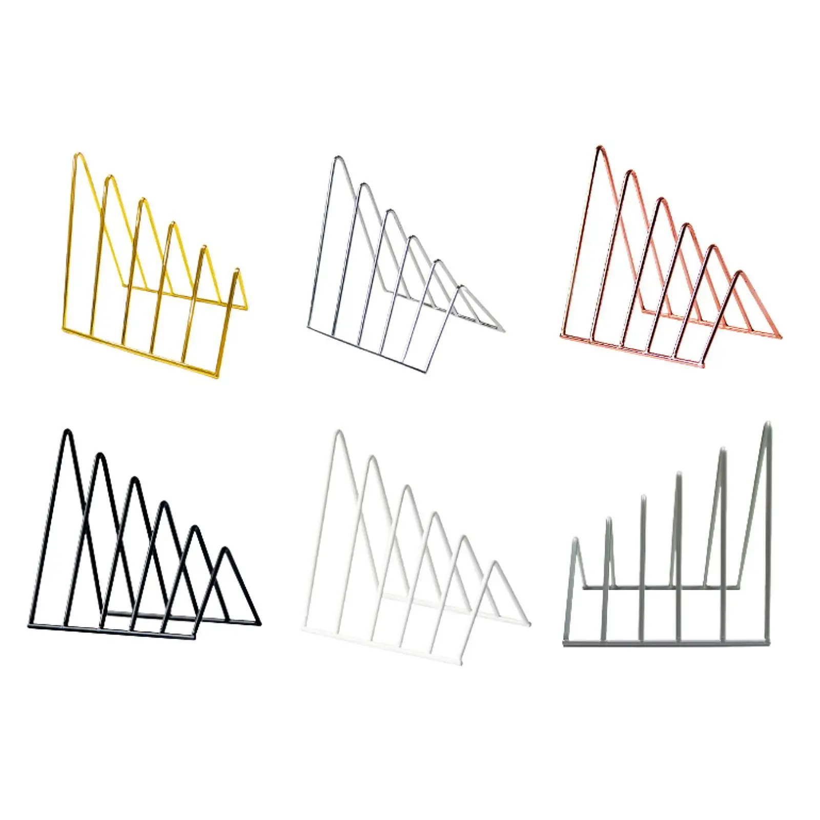 File Folder Sorter Desk Triangle Bookshelf Bookend Organizer for Recipe Vinyl Records Office Magazines Hold Heavy Books book organizer book holder