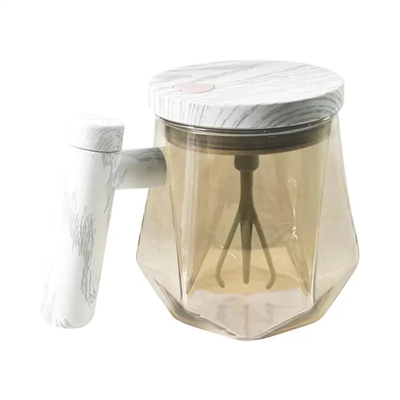 

400ml Glass Self Stirring Mug Food Grade Coffee Cup 400ml Cups Automatic Mixing Coffee Mug