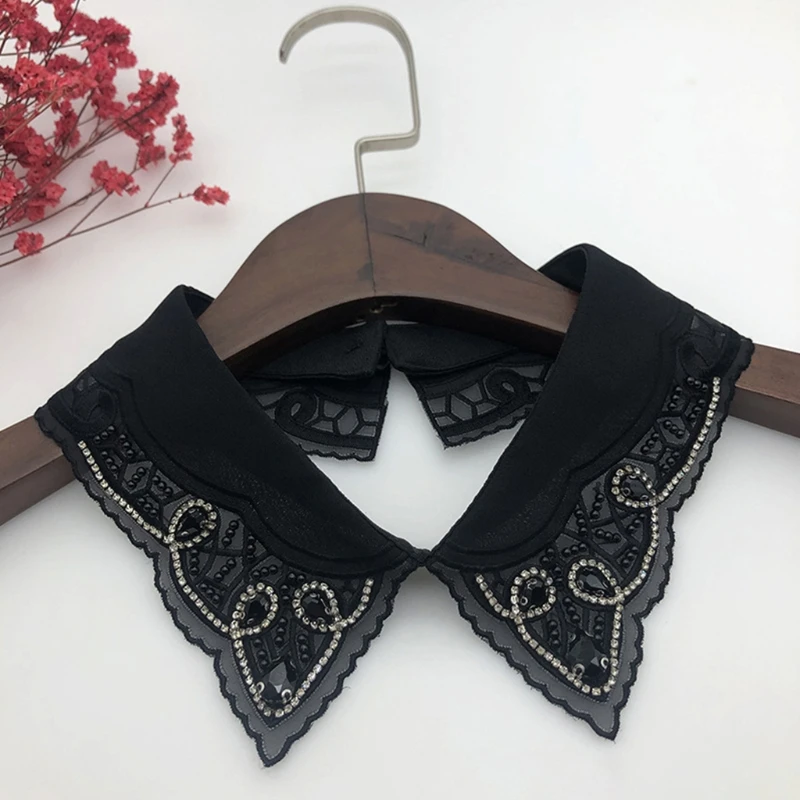 

Womens Front Detachable Collar Fake Women Vintage Ladies False Blouse Half Shirt