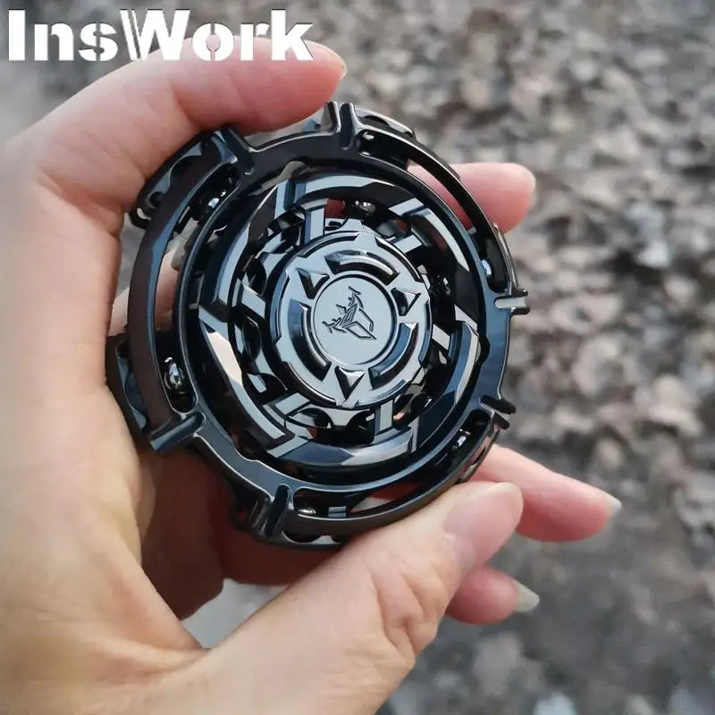 Five-axis Linkage Fingertip Gyro Full Skeleton Design Fidget Spinner Metal