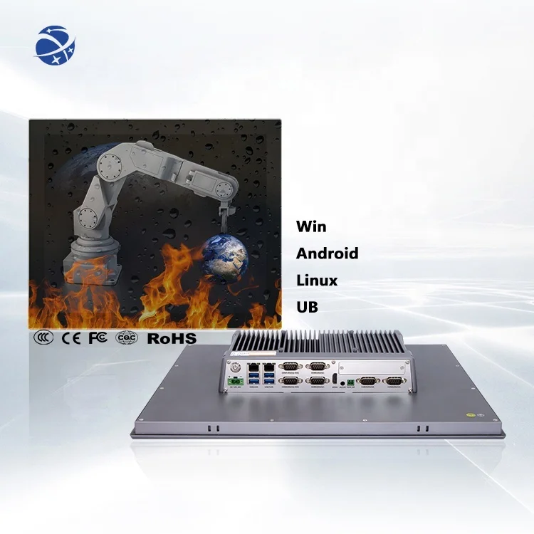 

yyhc Low Cost 19 Inch Capacitive Touch Screen Panel PC Manufacture HD LCD Mini PC Industrial Tablet Computer With Gigabit LAN Wi