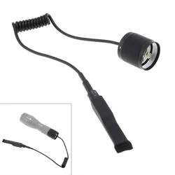 Remote Pressure Switch LED Flashlight Full Metal 2 Buttons Tactical Flashlight Remote Switch for A100 Zoom LED Flash Light Torch