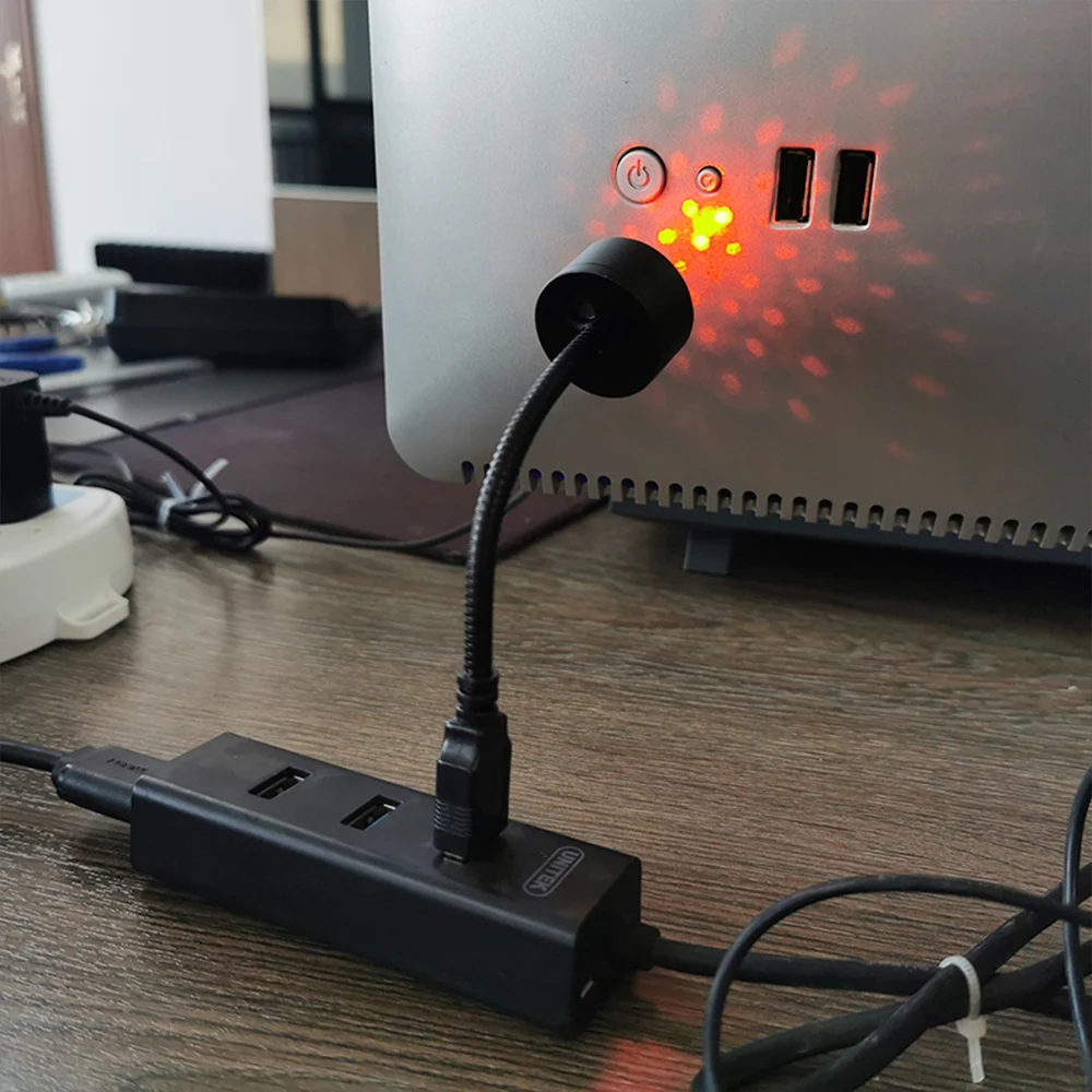 1-4Pcs LED Starry Sky Light USB Powered Romantic Galaxy Star Projector Atmosphere Lamp for Car Roof Room Ceiling Decor