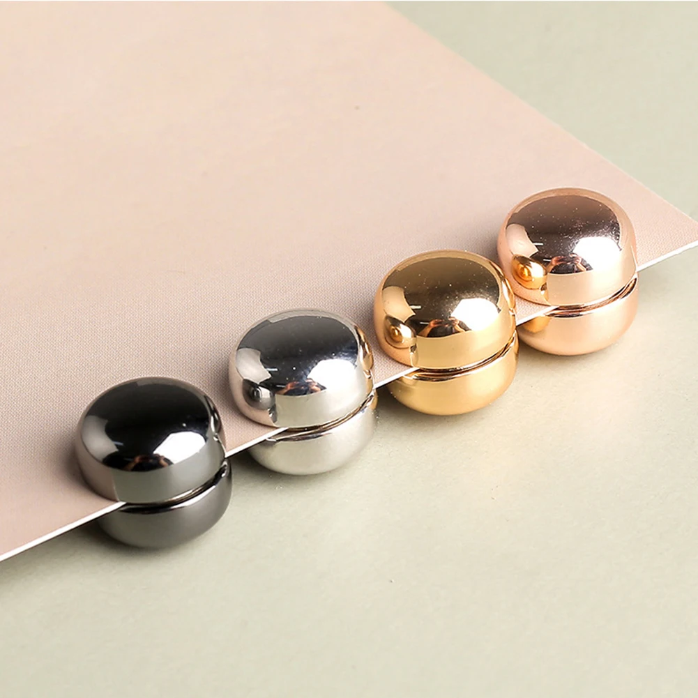 2PCS Magnetic Hijab Scarf Clip Strong Metal Plating Safe Hijab Brooch Luxury Accessory No Hole Pins Brooch Magnet Muslim Scarf 4