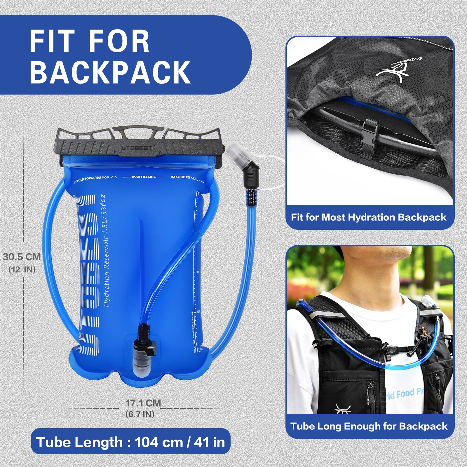 Bladder Bag Hydration Reservoir For Backpack UTOBEST UTR217