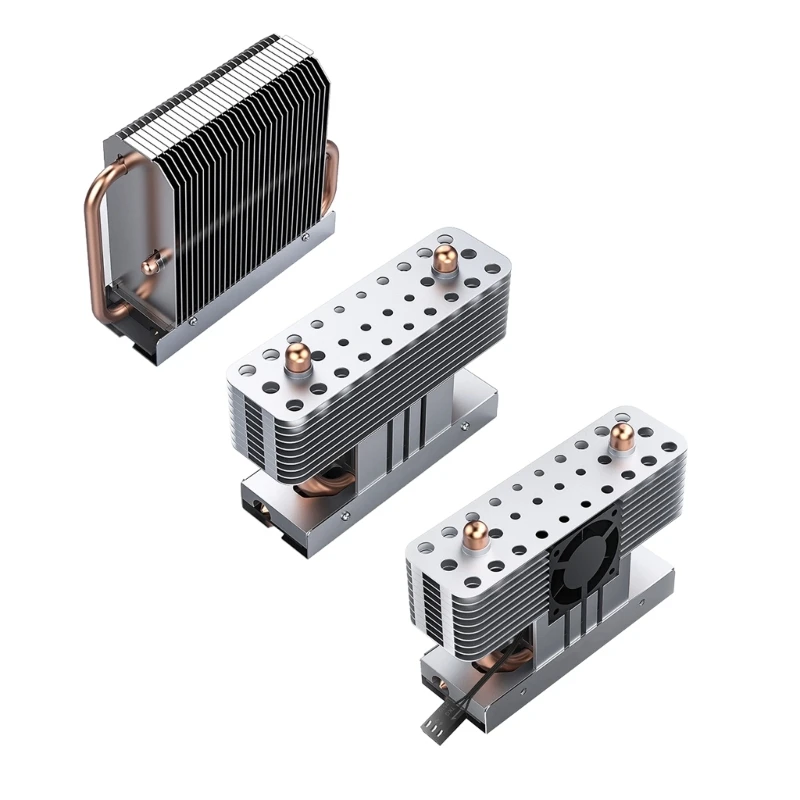 

B0KA NVMe SSD Radiators Aluminum Alloy Heat Sink Cooling Pads .2 2280 SSD