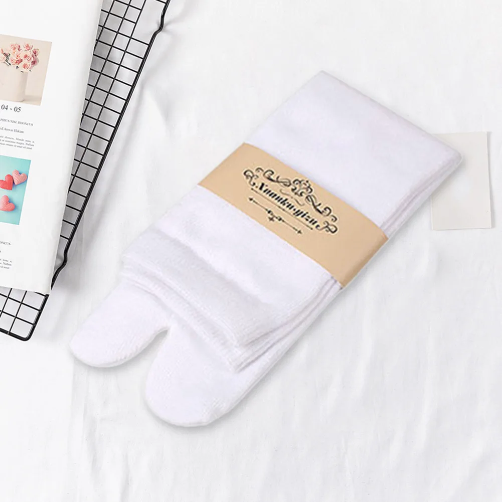 Unisex Split Two Toes Sock Polyester Clog Socks Washable Two Finger Socks Sweaty Deodorizing Hallux Valgus Appliance Accessories