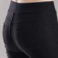 Elegant Solid Straight Pencil Pants Fashion Women Skinny Office Lady Commute Slim Sweatpant Casual Elastic Stretch New Trousers - Image 6