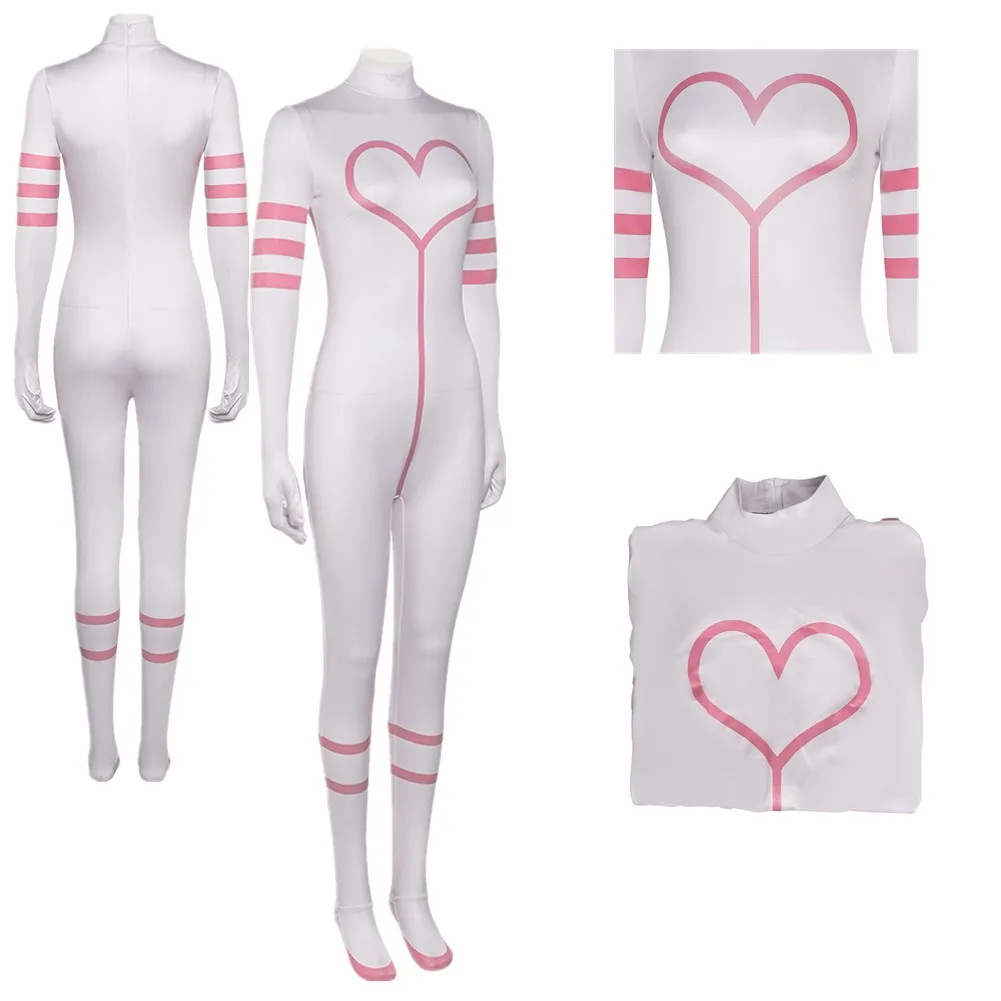 

Angel Jumpsuit Cos Dust Cosplay Costume Anime Hazbin Bodysuit Sexy Swimsuit for Adult Outfit Halloween Carnival Party Suit