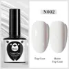 7.3ml Professional Black White Nail Gel Polish Super-Smoth Black&White Gel Nail Polish Semi-Permanent White Black Nail UV Gel 3