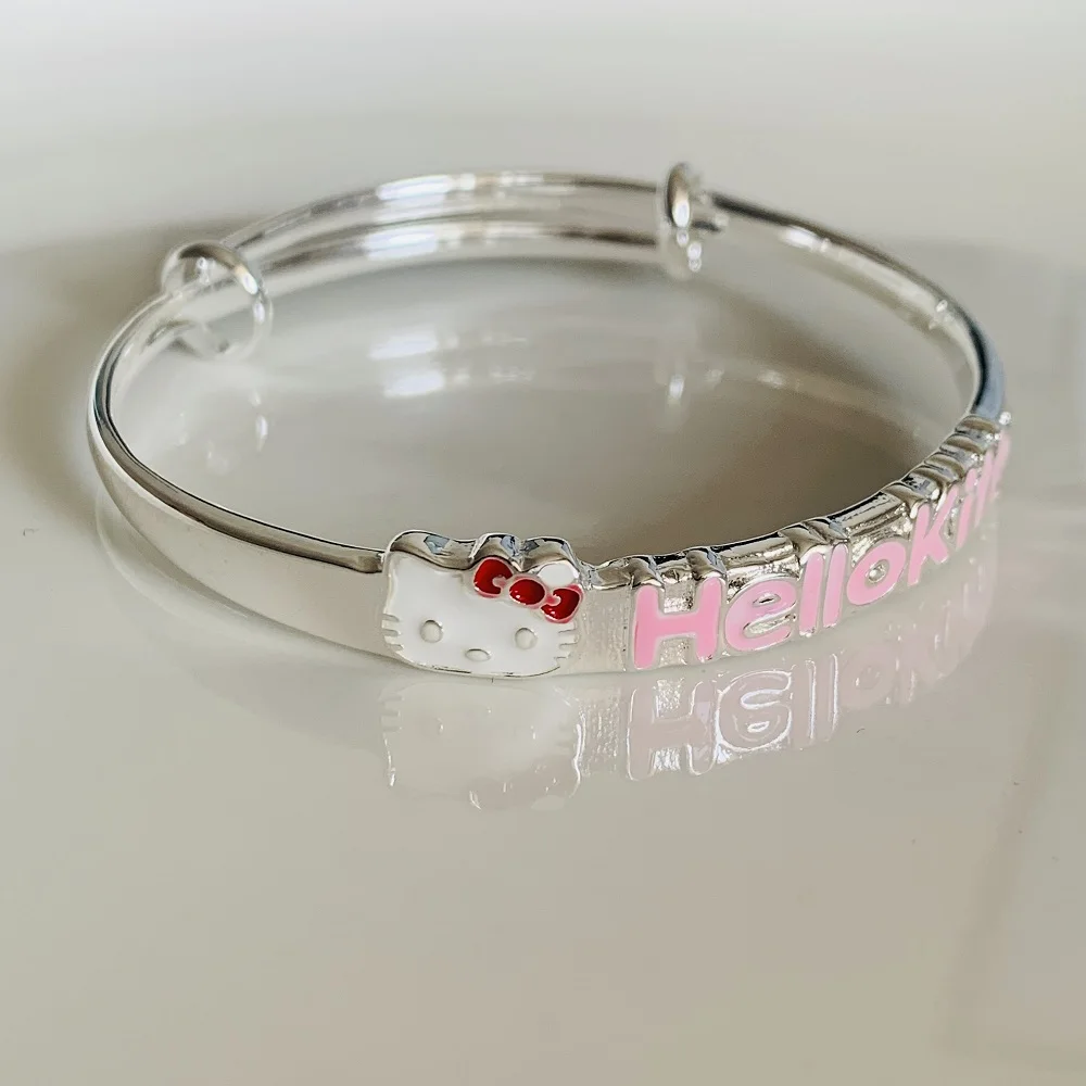 Sanrio Hello Kitty Push-pull Bracelet Lucky Guardian Alloy Anime Bracelet Girl Birthday Holiday Gift