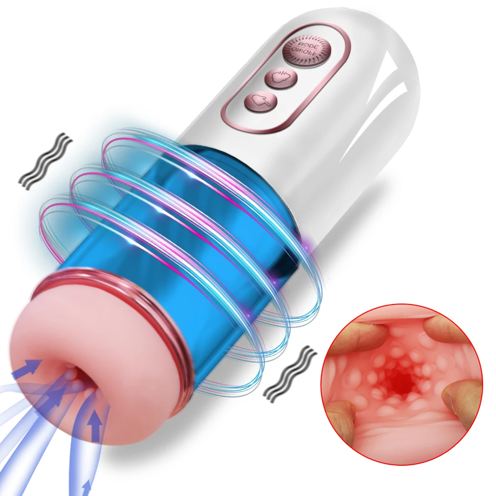 Masturbatore maschile automatico con funzione di suzione_voghion.com