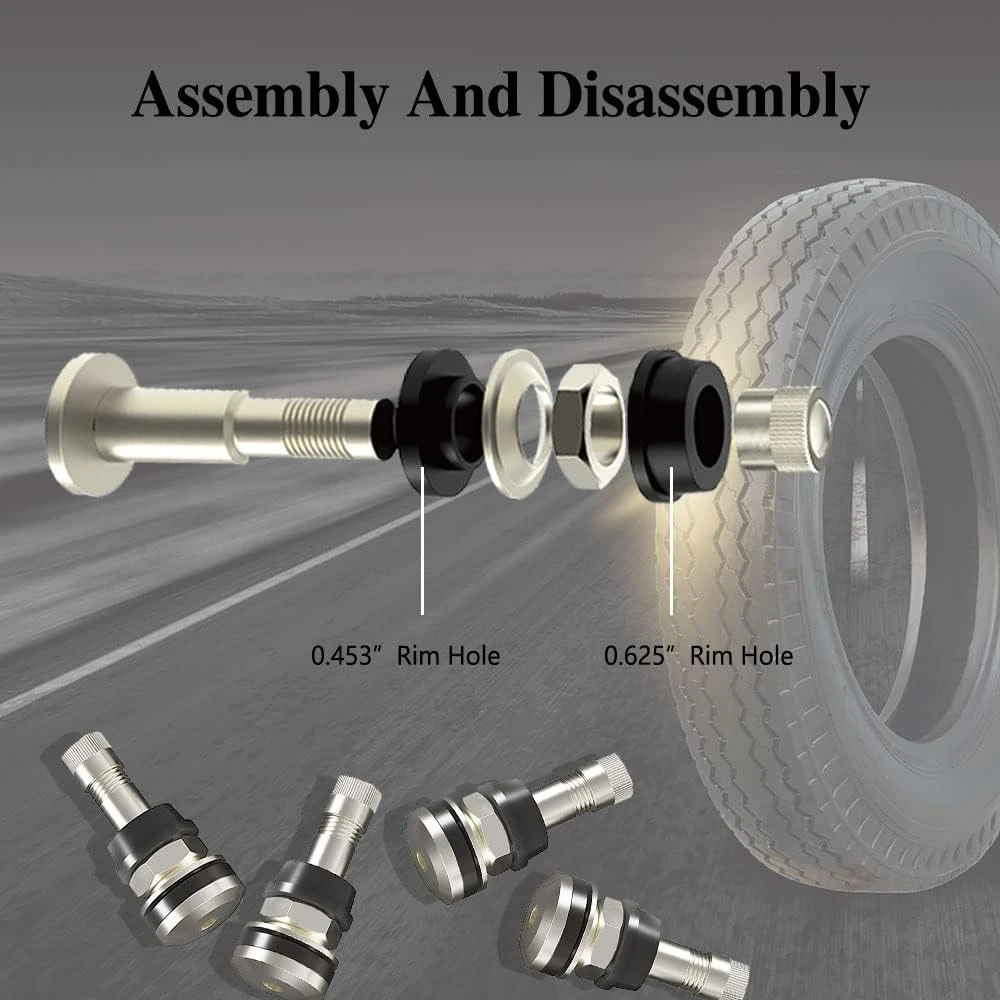 4 Pezzi Valvole Cerchio Pneumatici, Valvole In Metallo Universali Auto - Foto 4