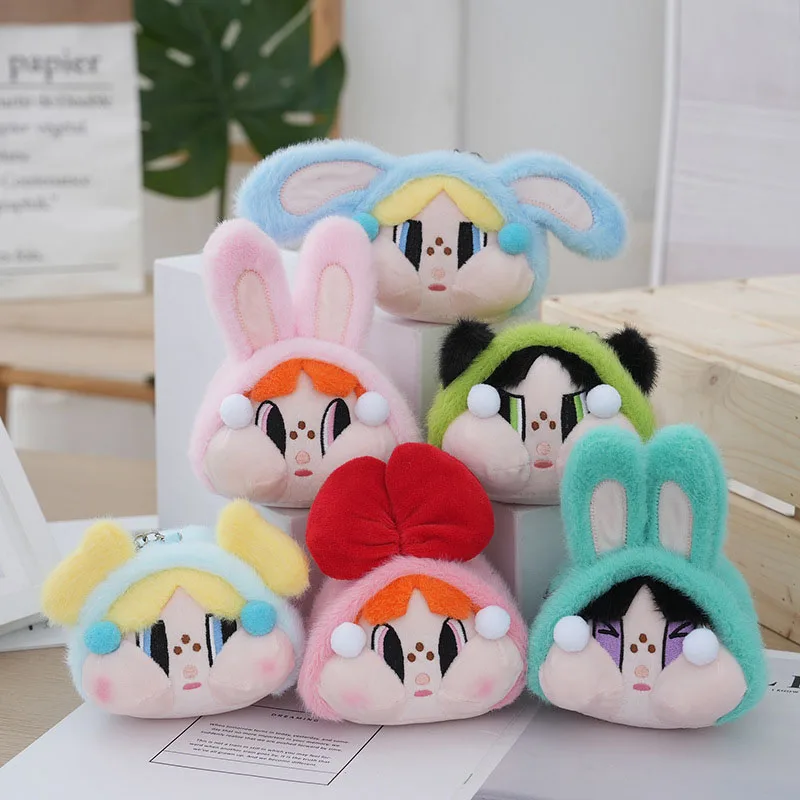 Wholesale 12pcs/lot 4inch Hot Rainbow cry girl doll keyring Keychain bag pendants toys for Children Gifts 6