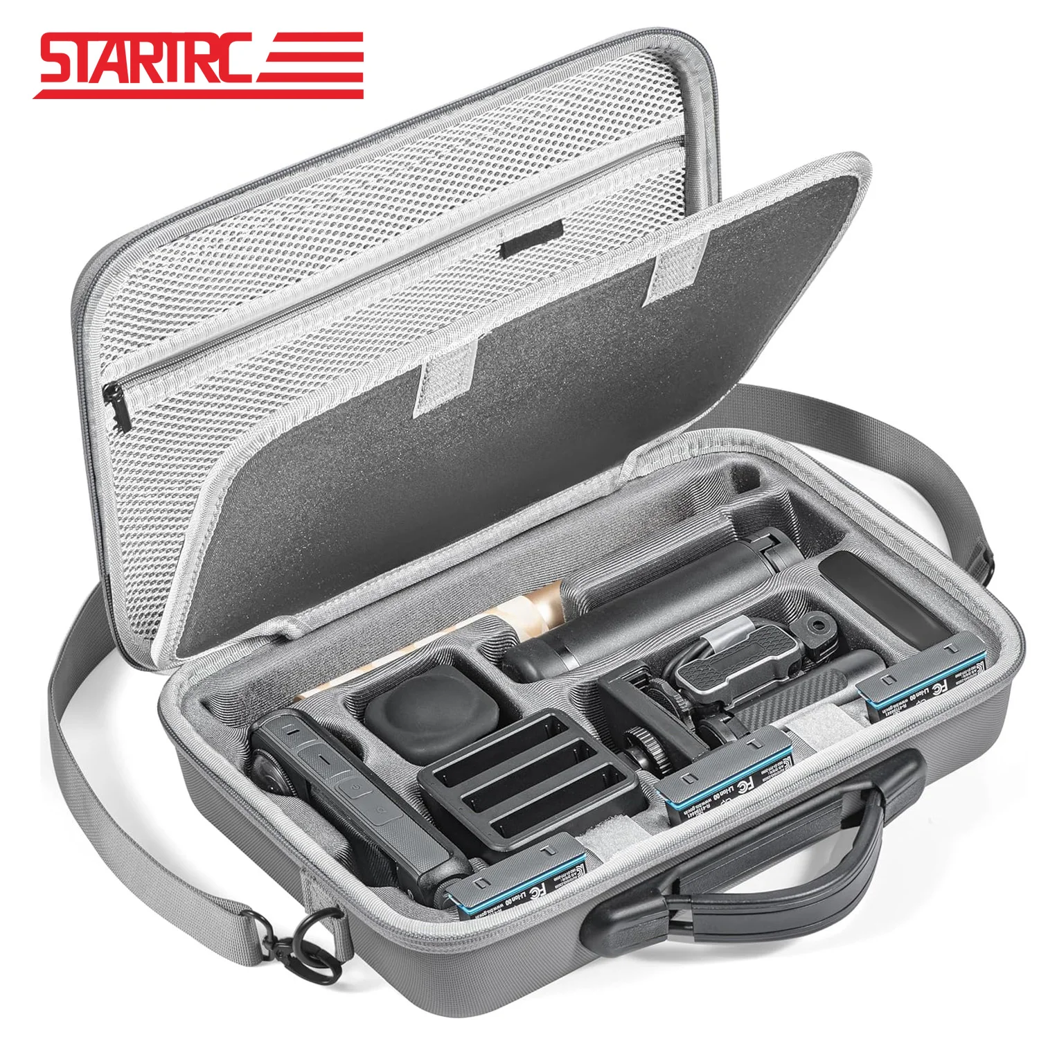 Insta360 X4 X3 카메라 액세서리 용 STARTRC 운반 케이스 휴대용 PU 보관 보호 가방 여행용 케이스 핸드백 숄더 백